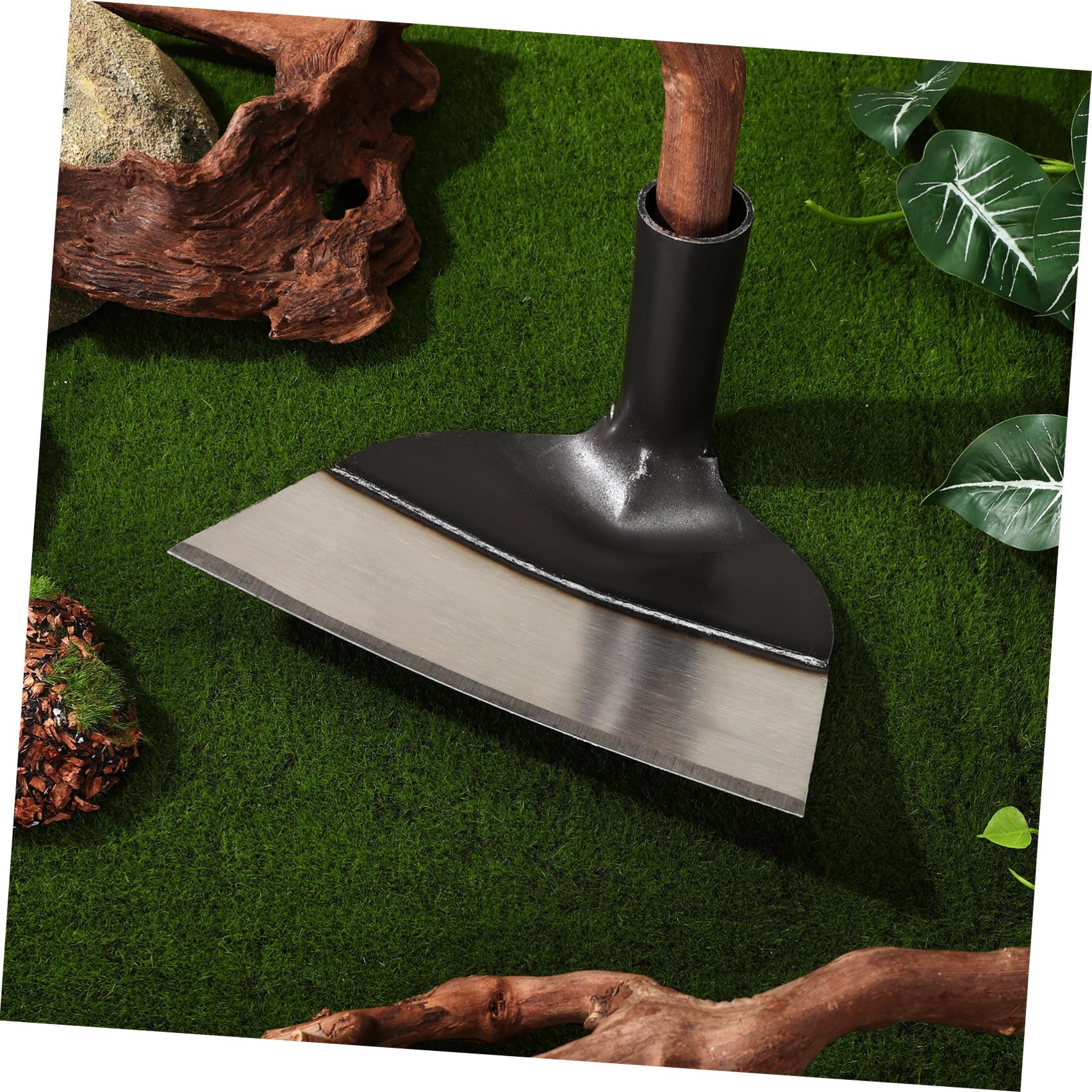 POPETPOP Zappetta in Acciaio Larga per Giardinaggio e Diserbo Terreno Manuale senza Manico per Orto e Prato Attrezzo per Lavori Agricoli e Coltivazione