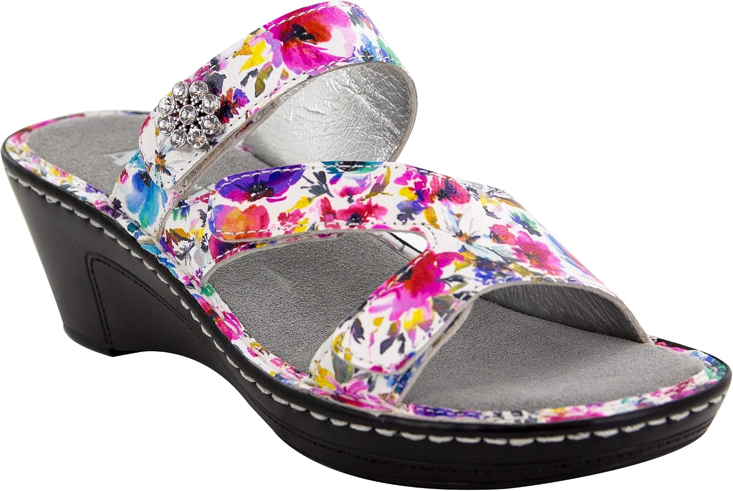Amazon.com | Alegria by PG Lite Womens Loti Perennial Leather Wedge Sandal  7-7.5 M US | Platforms u0026 Wedges