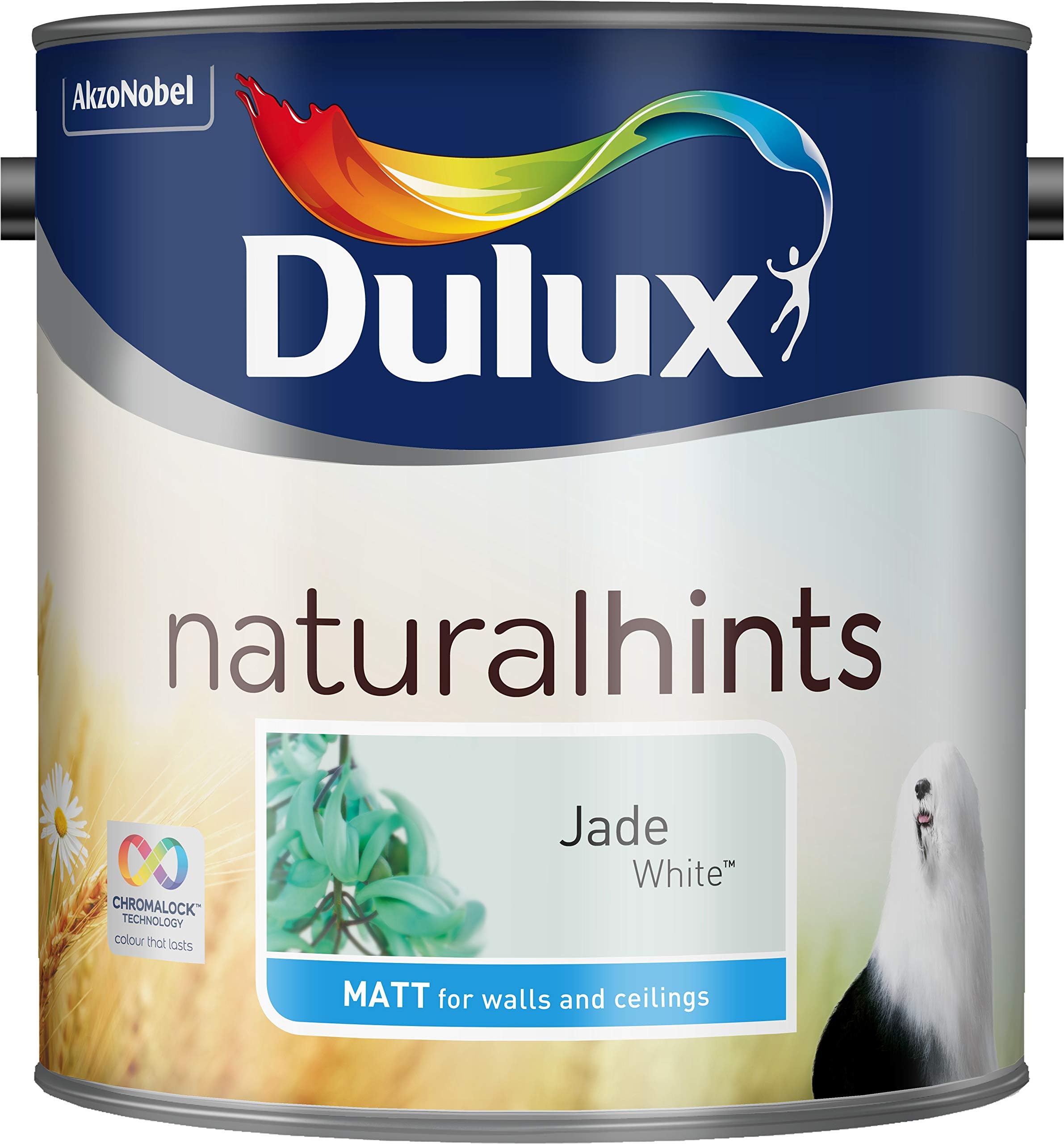 Dulux Matt Jade, 2.5 L - White