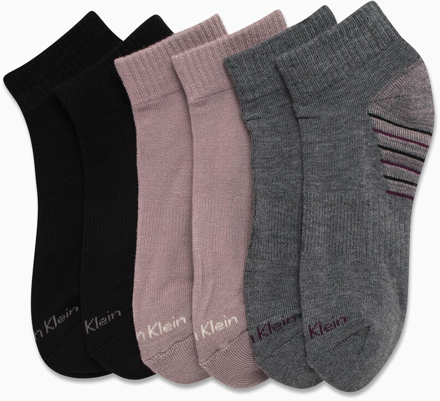 Calvin Klein Womens Quarter Socks - 6 Pack Athletic Performance Cushioned Ankle Socks for Women for Running and Workout - Image 3