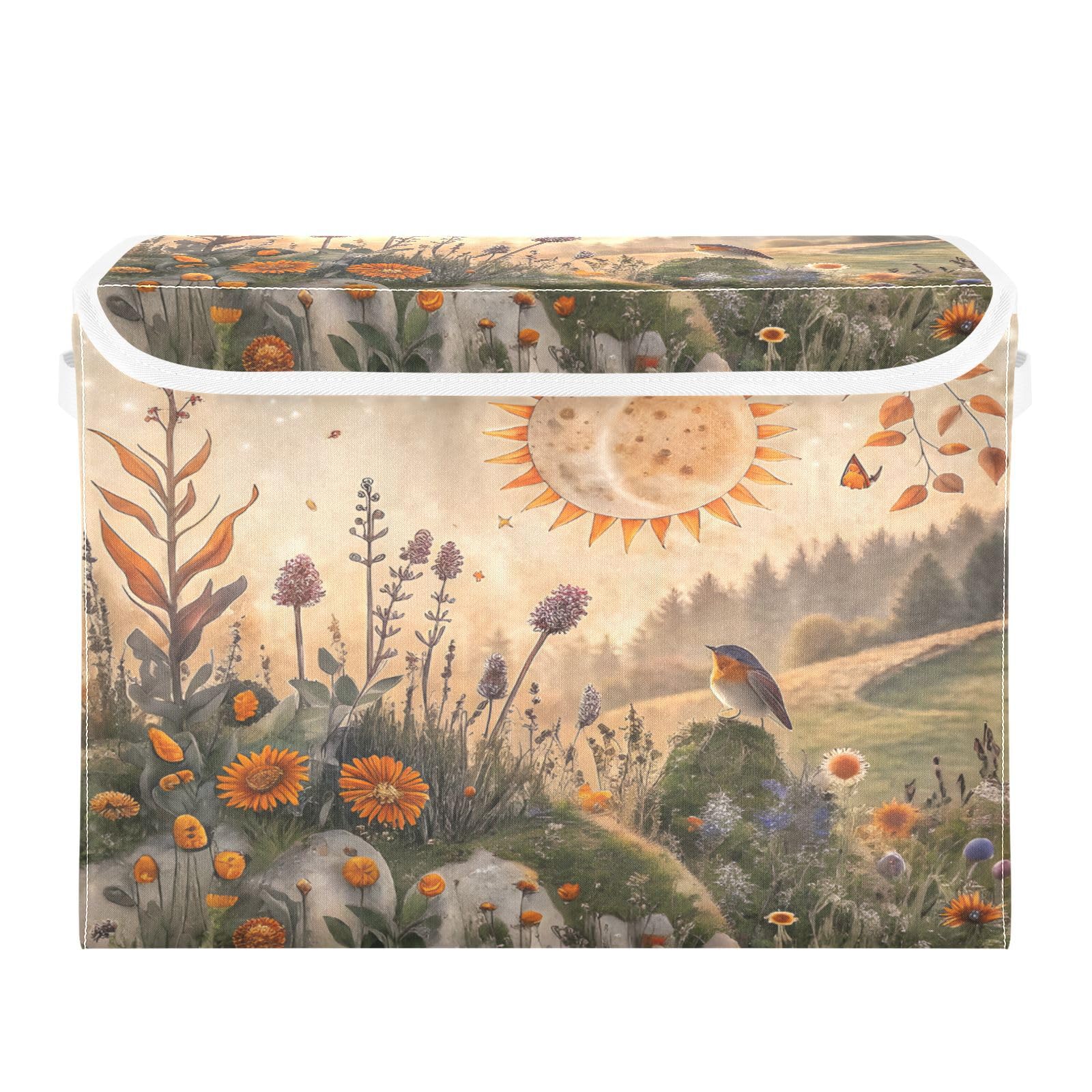 Bacs de rangement pliables bohèmes pour embellir la chambre et le bureau