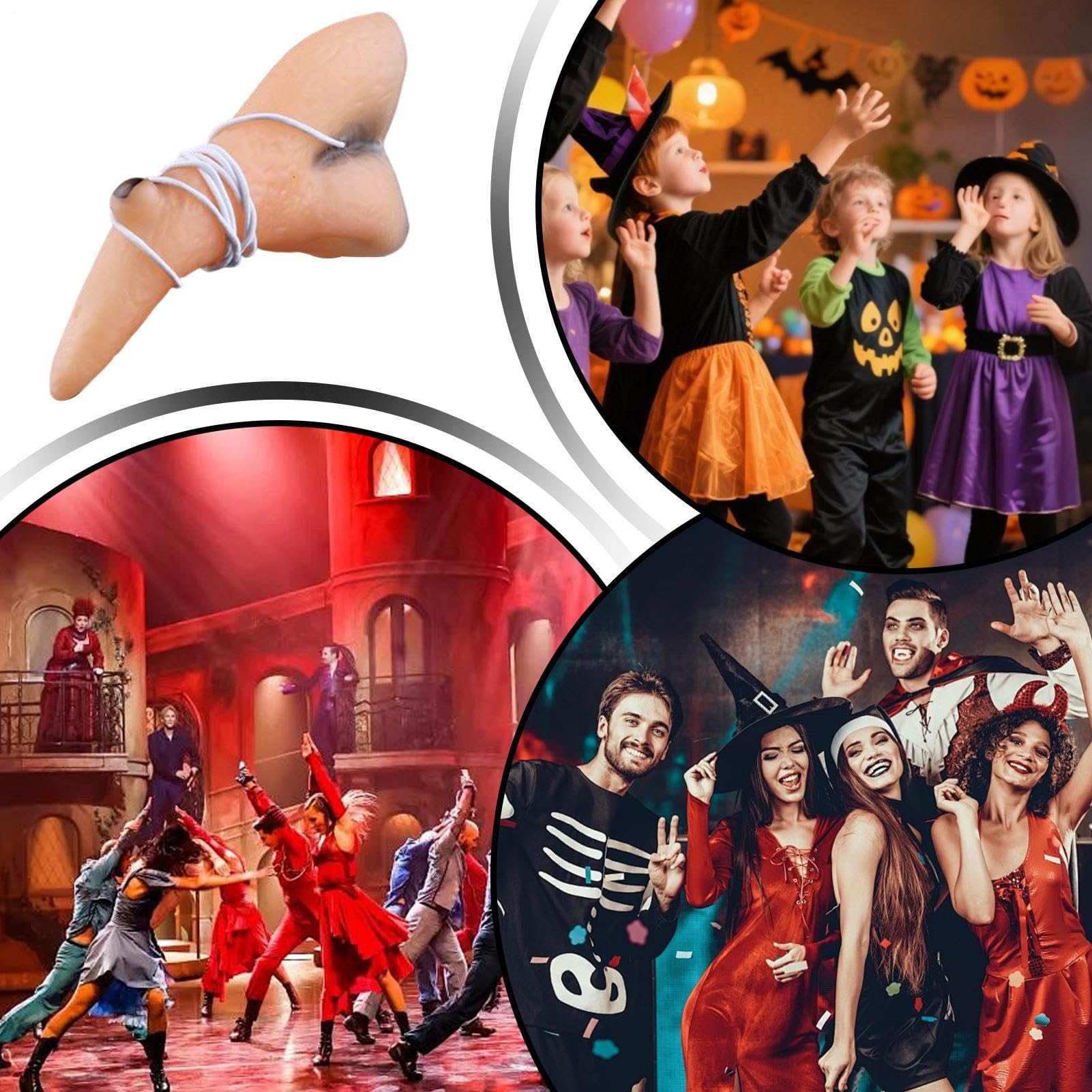 Nariz De Bruja Realista De Halloween - Prótesis De PVC De 10.5x4.5 Cm Para Disfraces, Teatro Y Cosplay, Accesorio De Transformación Para Fiestas Y Actuaciones