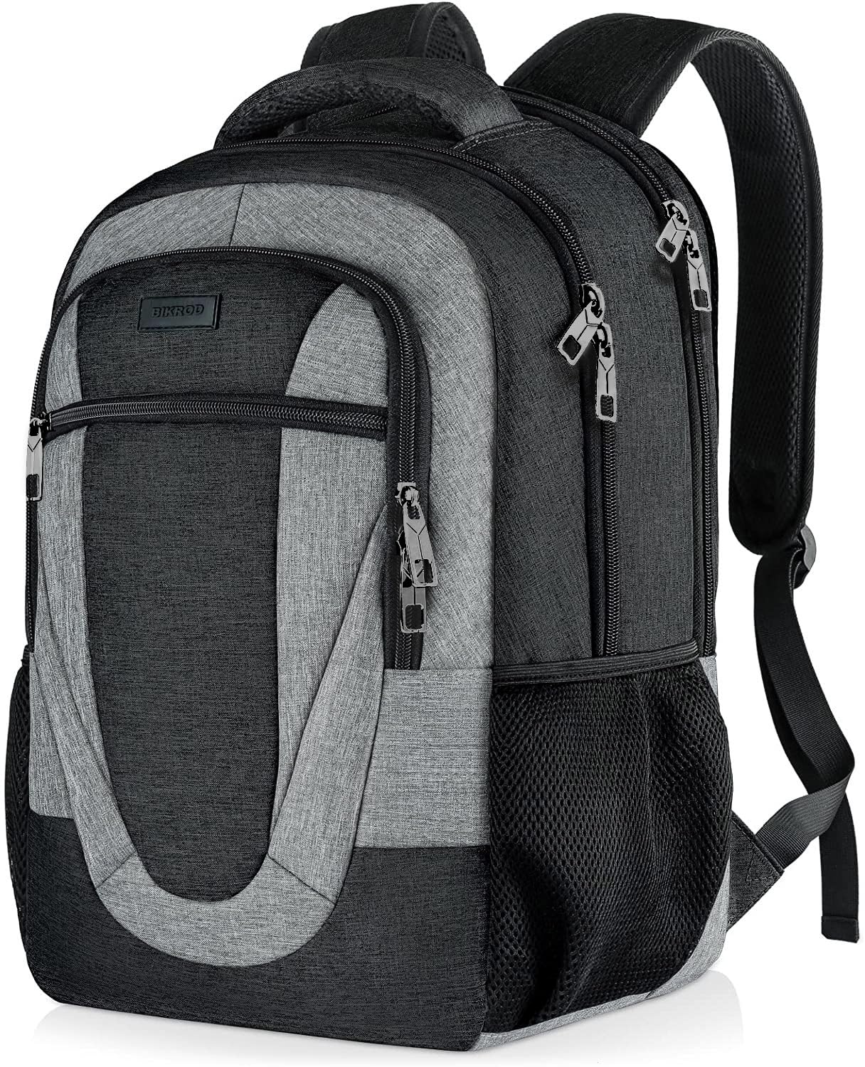 BIKROD Zaino per uomini e donne, zaino scolastico extra large per adolescenti, zaino resistente all'acqua, adatto per laptop da 17 pollici, borsa per computer robusta antifurto aziendale, idea regalo