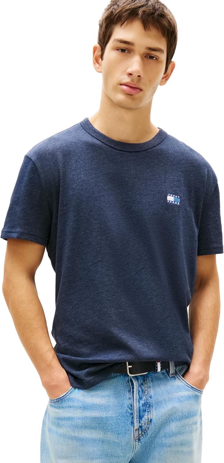 Tommy Jeans Mens Short Sleeve Cotton Graphic T-Shirts