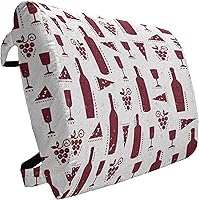 Vista 206 de Lunarable Teal Travel Pillow Neck Rest, Aquatic Fauna Theme Hand Drawn Style Various Starfish in Blue Shades, Memory Foam Traveling Accessory for