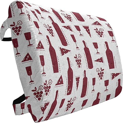 Miniatura 206 de Lunarable Teal Travel Pillow Neck Rest, Aquatic Fauna Theme Hand Drawn Style Various Starfish in Blue Shades, Memory Foam Traveling Accessory for