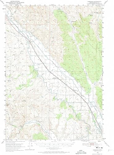 YellowMaps Jamieson OR topo map, 162500 Scale, 15 X 15 Minute, Historical, 1950, Updated 1974, 21.1 x 15.7 in