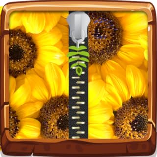 Pantalla de bloqueo con cremallera de girasol