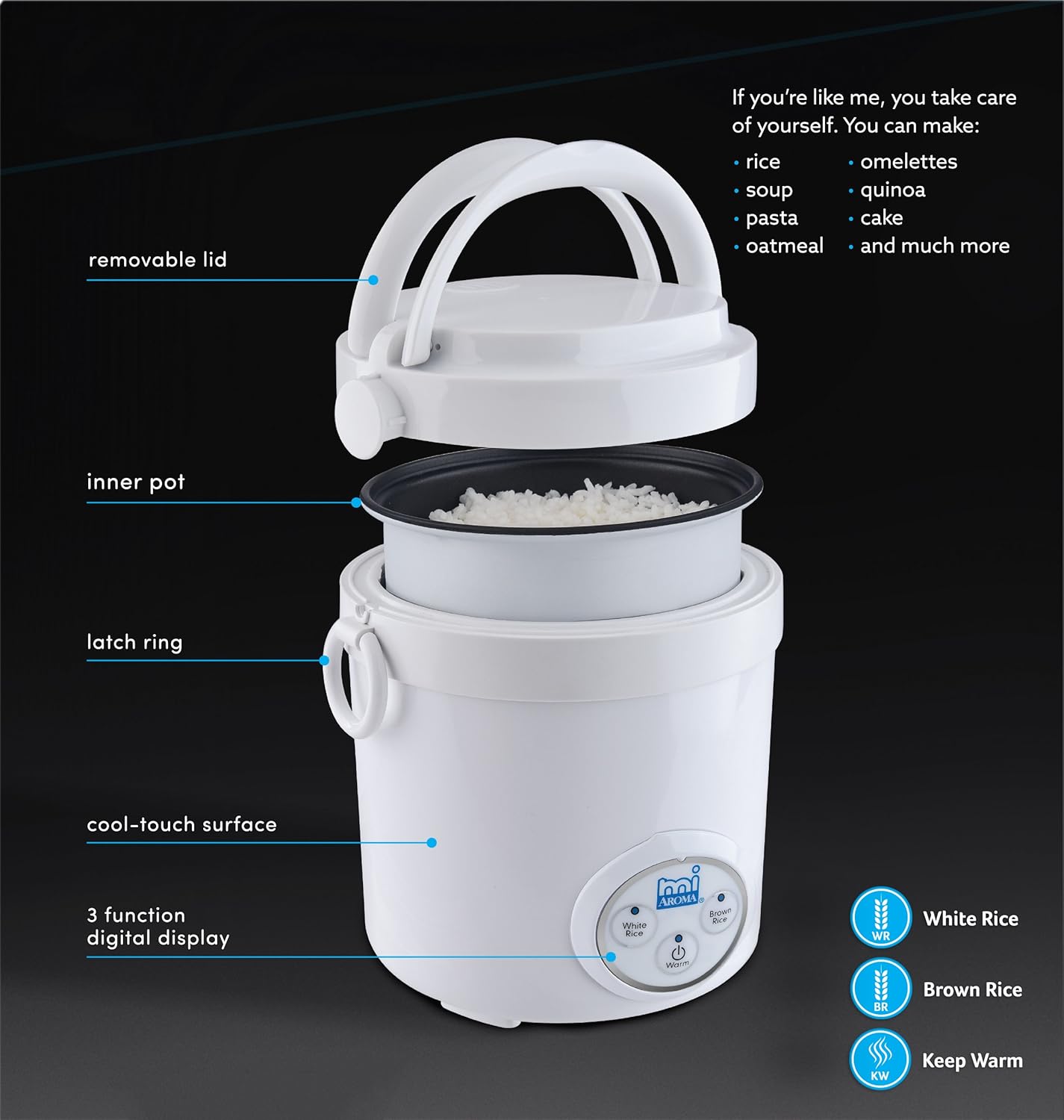 Aroma Housewares 1 5 Cup UNCOOKED Digital Photo