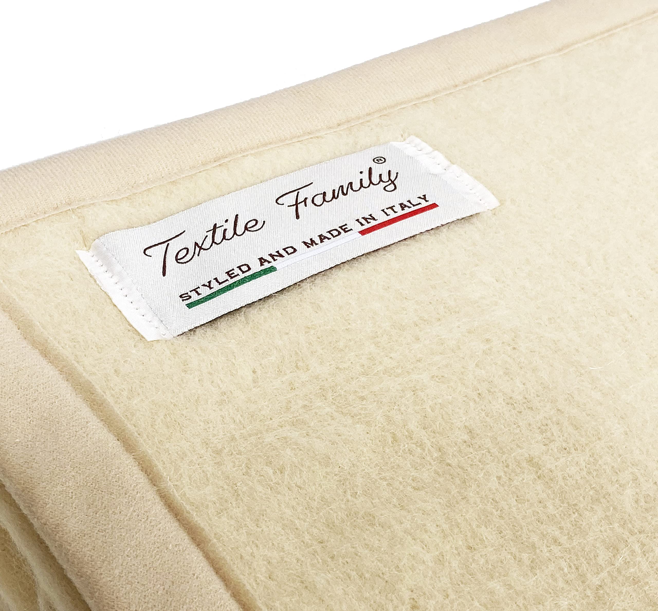 Tex family Manta ignífuga Spring antillama Peso Medio 1,0 Antifuego Clase 1 Homologada Made in Italy Beige - 1 plaza