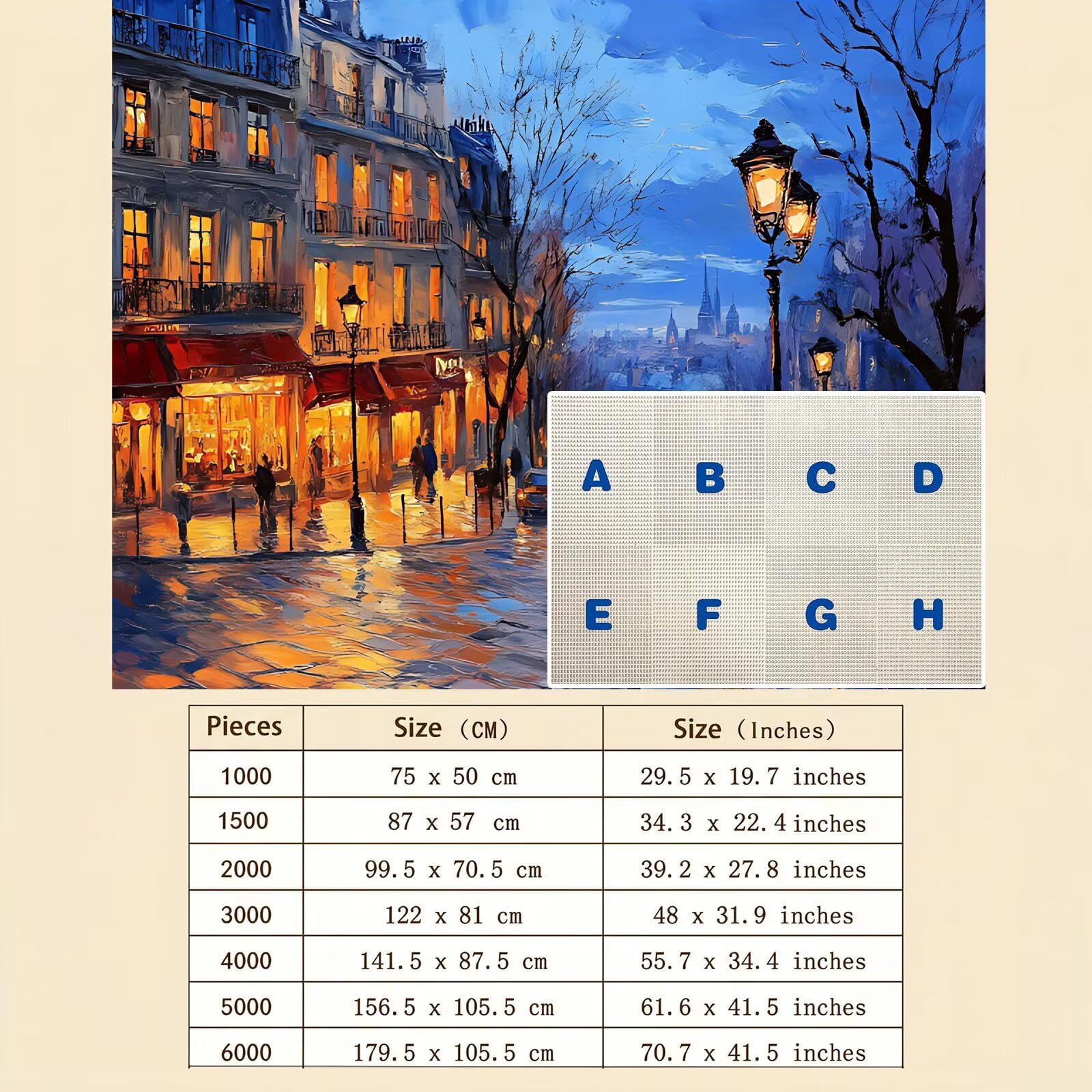 architettura Città Puzzle 1000 Pezzi per Adulti, Puzzle in Legno - Collezione Classica con Poster Incluso - Sfida di Concentrazione e Passatempo Antistress, Gioco per Famiglia, 75 x 50 cm f0-483