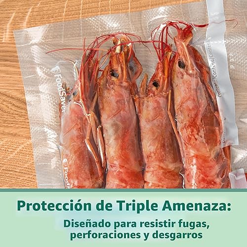 Miniatura 3 de FoodSaver Rollo de sellado al vacío resistente de 8 x 20 pies, paquete de 6, ideal para almacenamiento de alimentos y cocción sous vide
