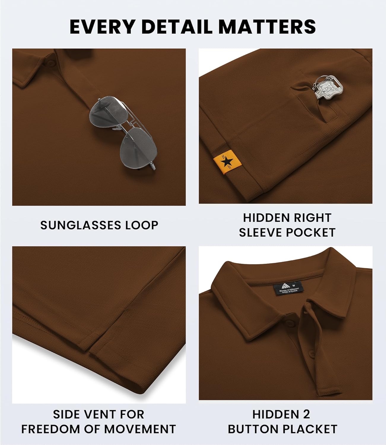 V VALANCH Mens Polo Shirts Short Sleeve Moisture Wicking Golf Polo Athletic Collared Shirt Tennis T-Shirt Tops