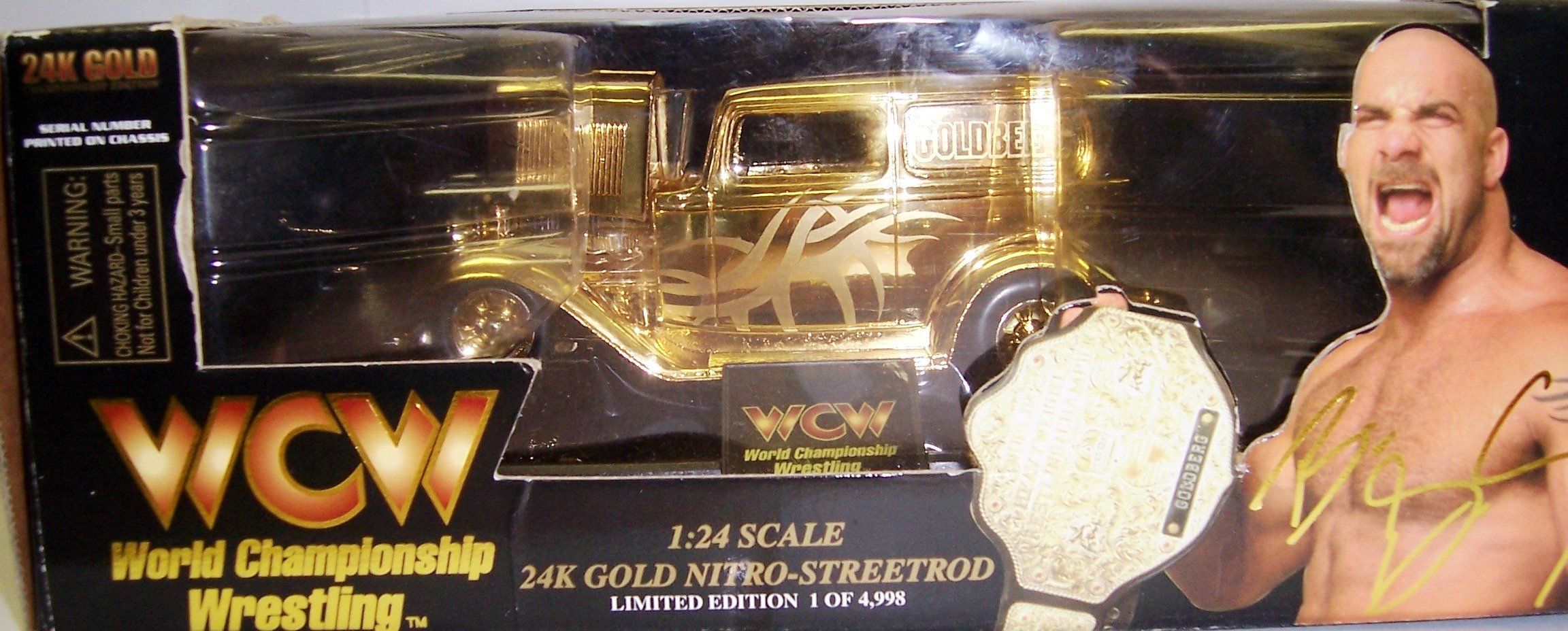 Amazon.com: WCW 24k Gold Nitro- Streetrod Goldberg Limited Edition