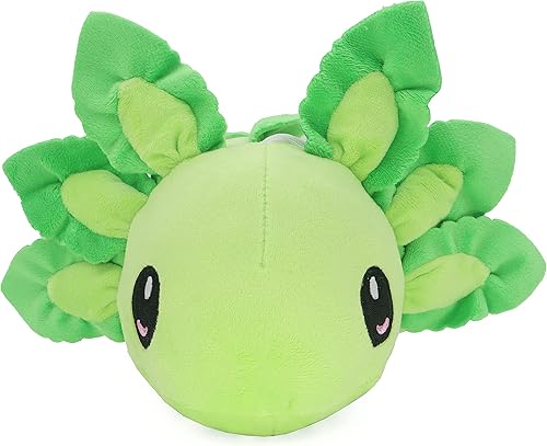 Miniatura 10 de Juguete de peluche de ajolotl, suave y lindo animal de peluche de ajolote de salamandra, regalo para niños y niñas (amarillo)