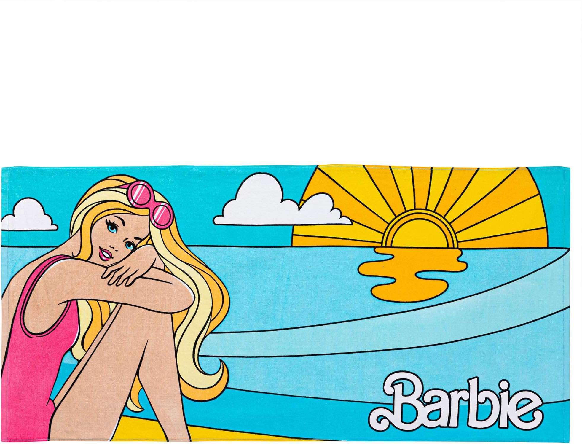 Amazon.com: Barbie Super Soft Cotton Bath/Pool/Beach Towel, Barbiecore ...