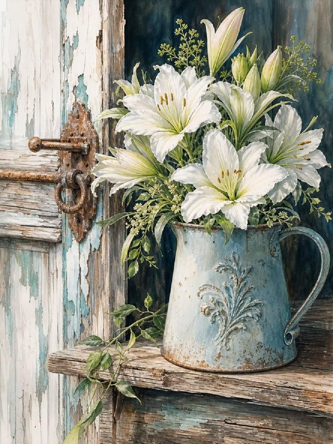 Diamond Painting Flores, Manualidad Creativa y Relajante 80x100cm C8-130