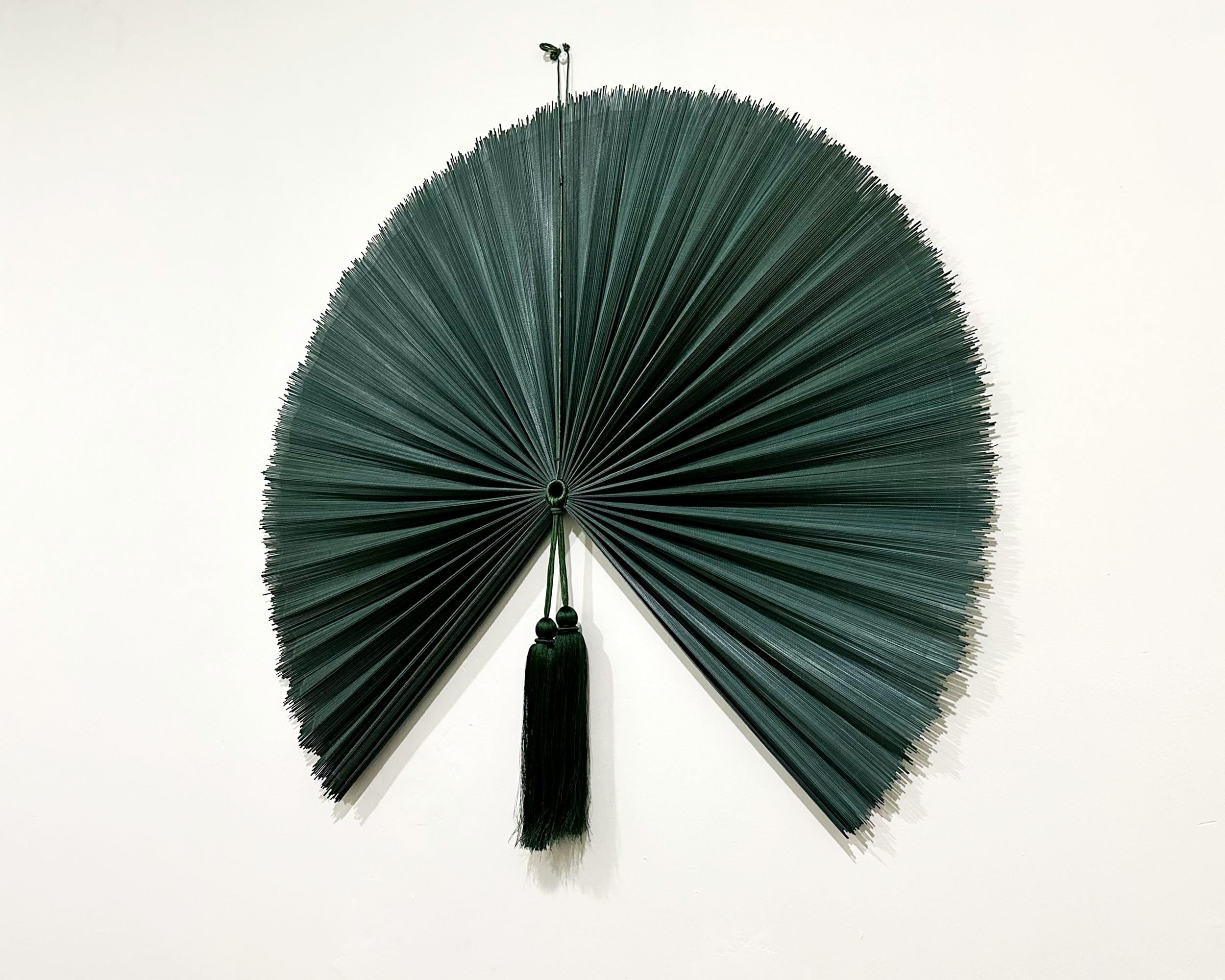Wandventilator aus Bambus, 50,8 x 101,6 cm, modern, natürlich/umweltfreundlich, umweltfreundliche Bambus-Konstruktion, ganzjährig dekorative Vielseitigkeit und natürliche Kühlung