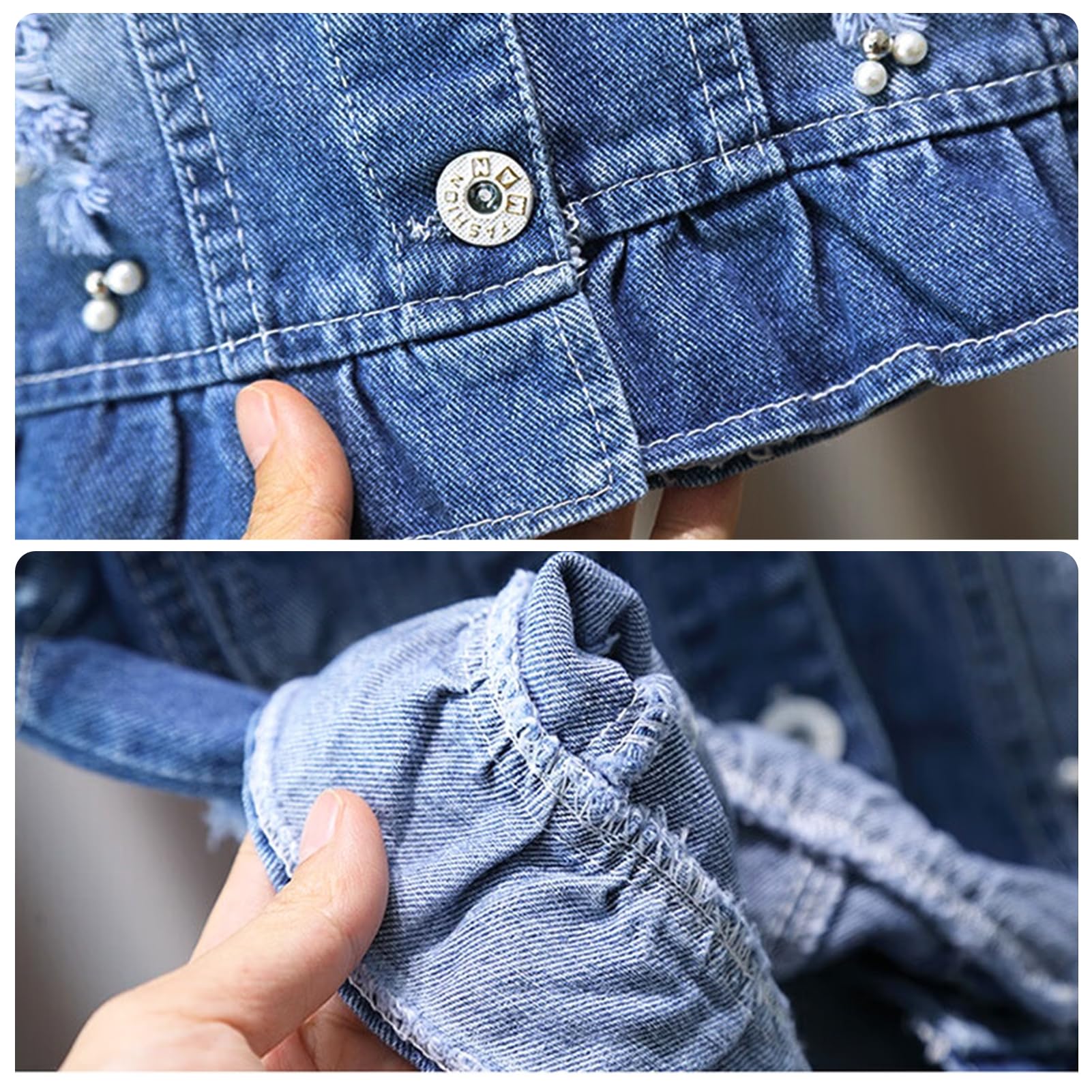 Chaleco para niña, chaleco vaquero para niños, chaqueta vaquera con estampado de fresa, chaqueta vaquera con corona, chaqueta para exteriores, abrigo sin mangas, abrigo para primavera y otoño