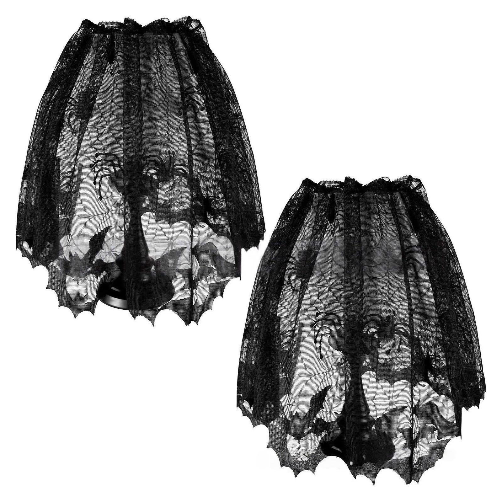Plcpdm B Halloween Tablecloth And Light Covers Set For Dining Table Mantels Holiday Decorations Washable Table Runner Lampshade Halloween Linen