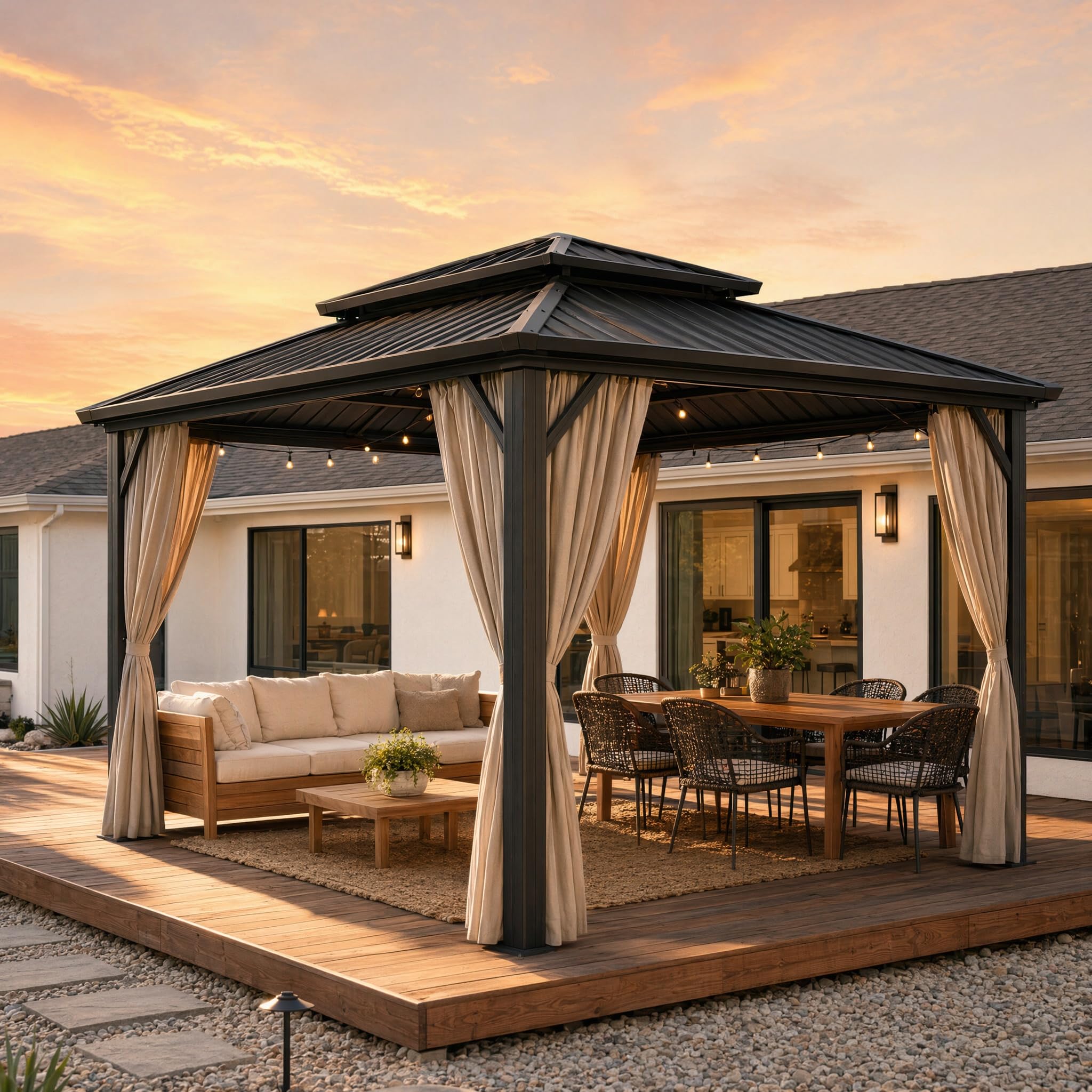 HOTEEL 10x12 Hardtop Gazebo