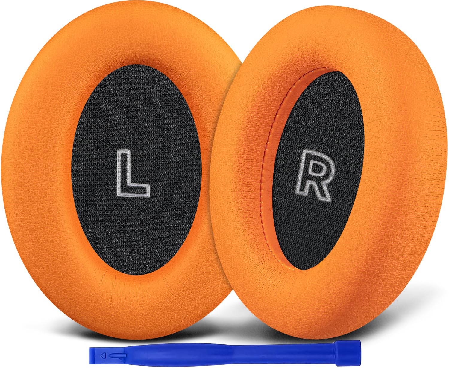 SOULWIT Replacement Earpads for Bose QuietComfort(QC) Ultra Wireless Headphones, Ear Pads Cushions with Softer Protein Leather, High-Density Noise Cancelling Foam - Orange-image-32