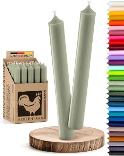 Taper Candles Pack of 10 Dinner Candles Continuously Dyed Taper Candles for Table D…