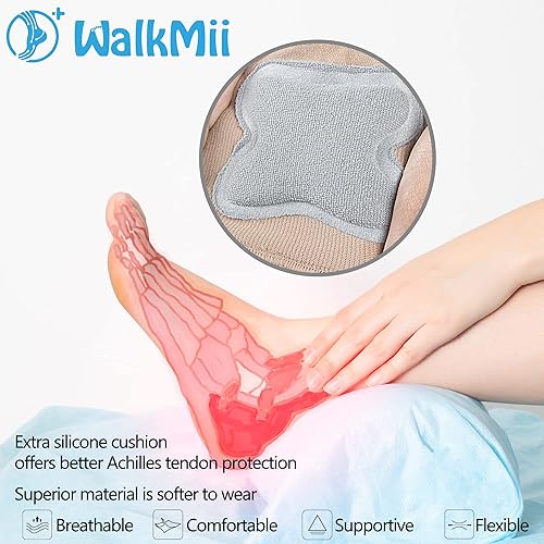 Miniatura 2 de Protector de tendón de Aquiles (1 par) - Cojín de gel de compresión acolchado para bursitis, tendinitis de Aquiles, prevención de ampollas (hombres