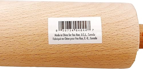 Miniatura 2 de Fox Run Rodillo de madera de haya, 10 pulgadas, marrón