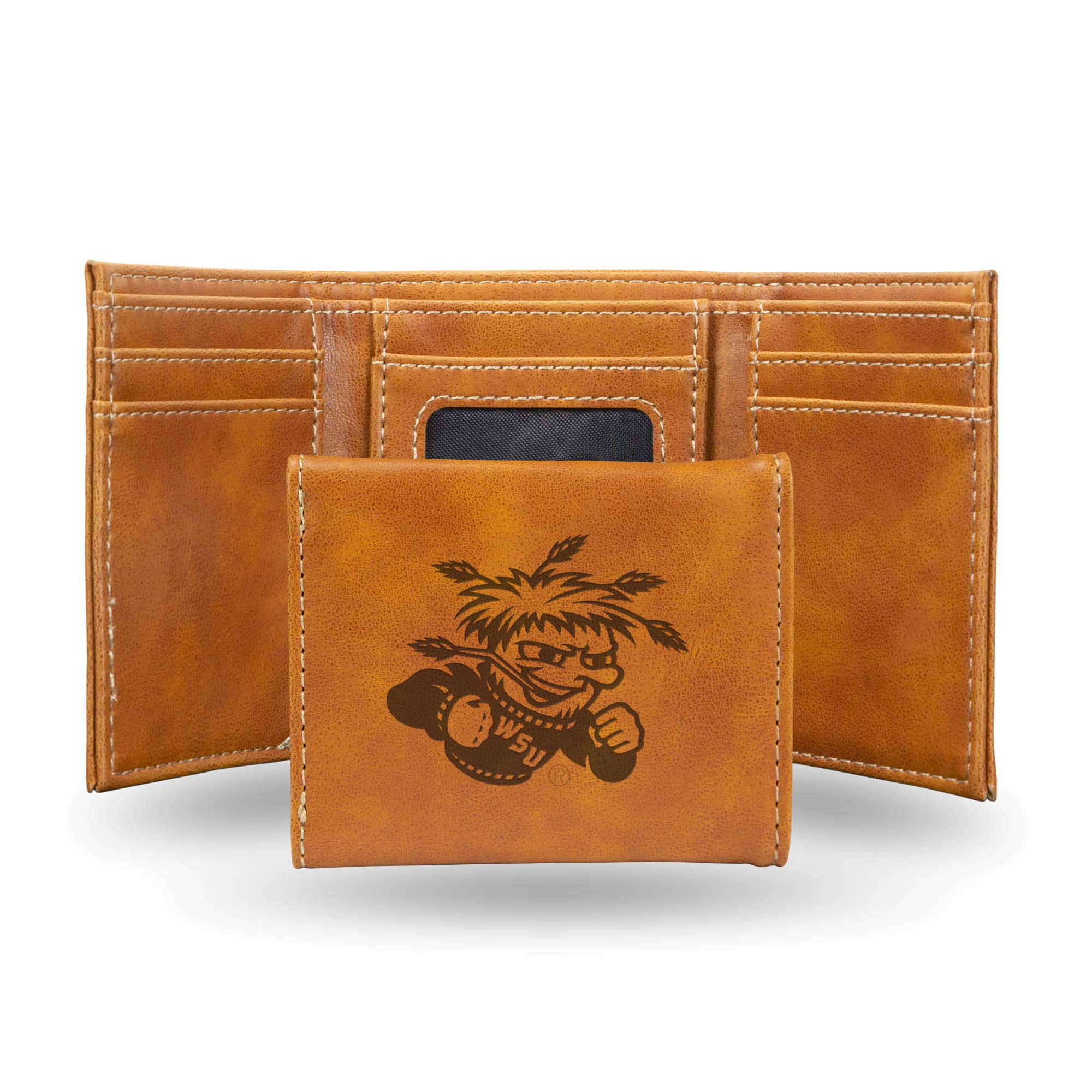 Rico Industries NCAA Laser Engraved Trifold Laser Engraved Tri-Fold Wallet - Men's Accessory