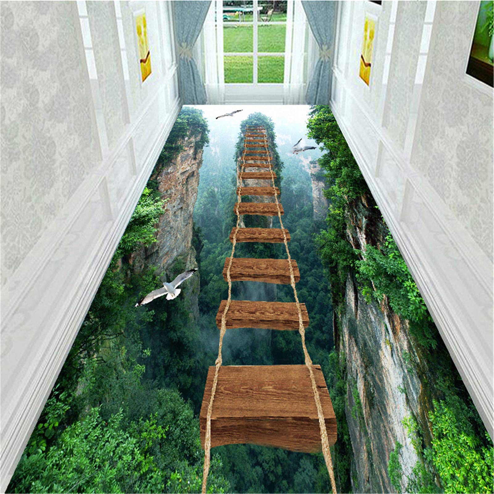 Tapis de passage forêt palpitante en 3D au design grand format