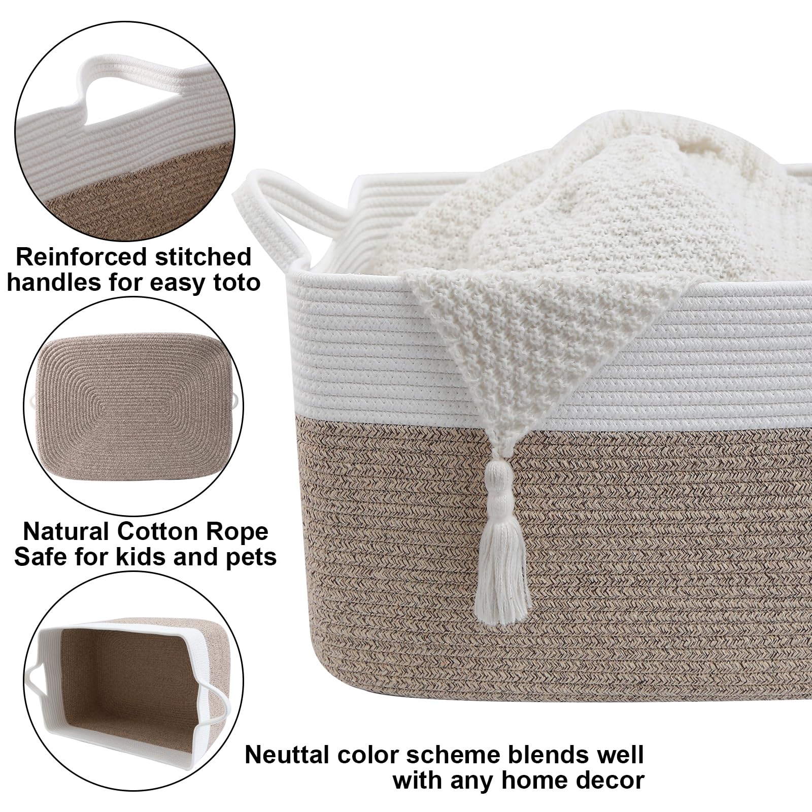 The Best Basket for Blankets in 2026 2 Product photo