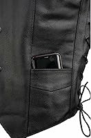 Vista 6 de Chaleco de cuero para hombre "Promo, con encaje lateral