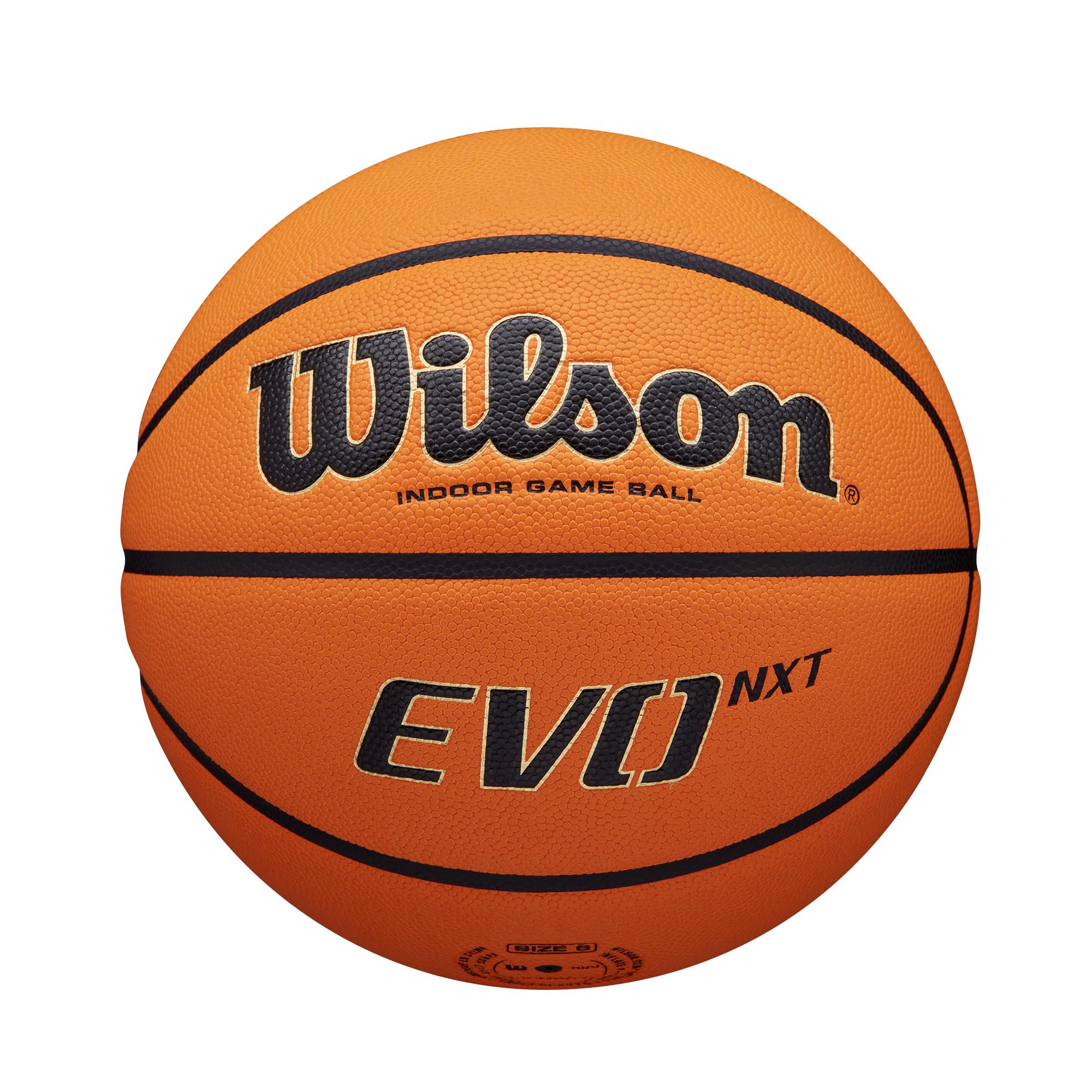 NCAA Evo NXT Official Indoor Game Basketballs - Sizes 6 and 7