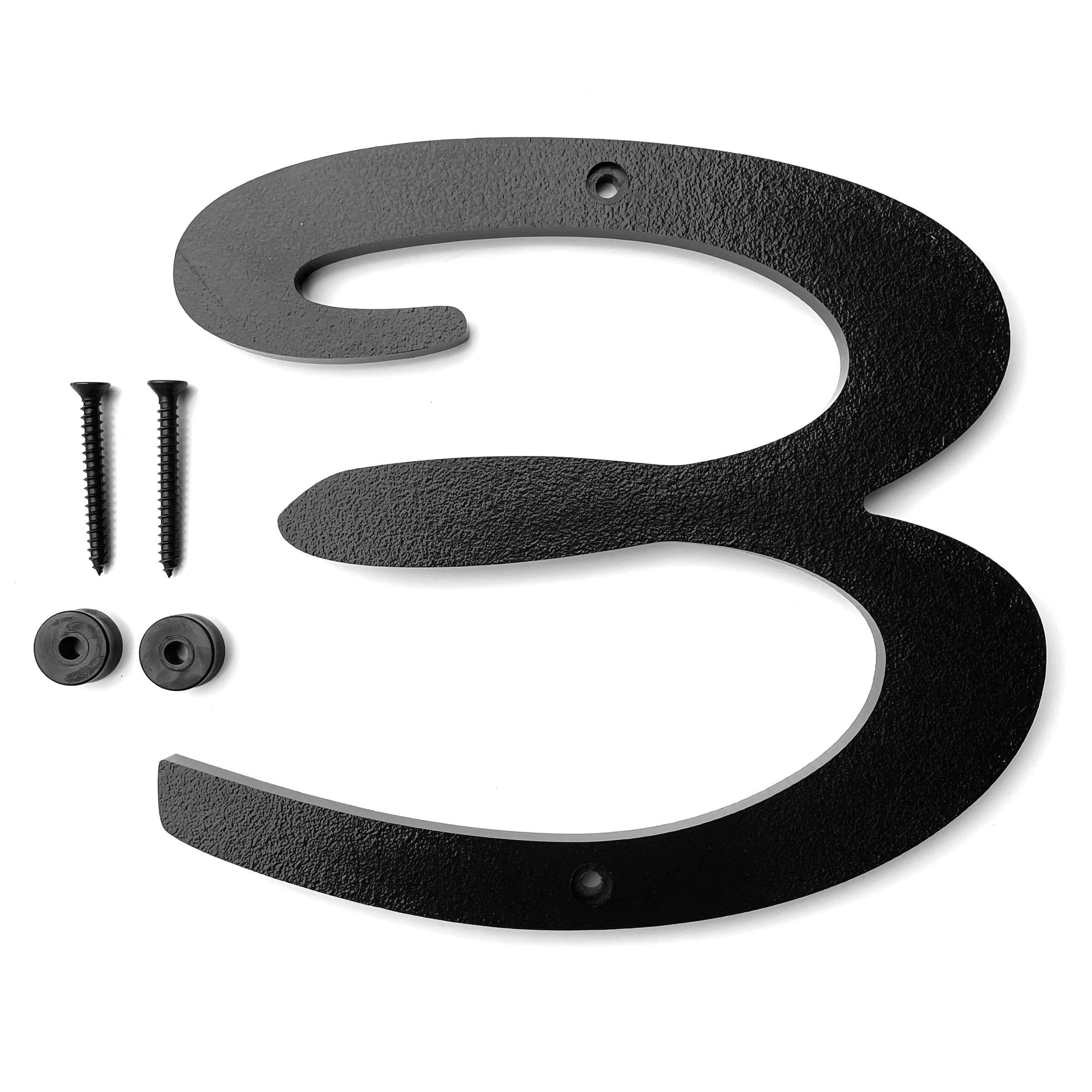 Amazon.com: Mid Century Modern Cursive House Numbers, 5 inch