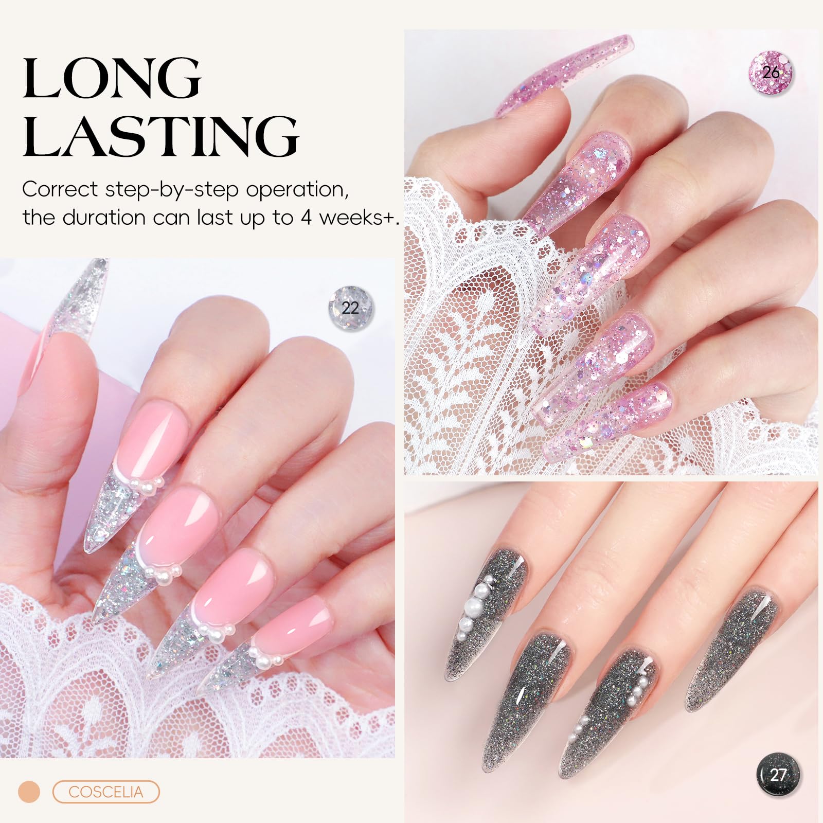 COSCELIA Poly Nail Gel Extension Kit