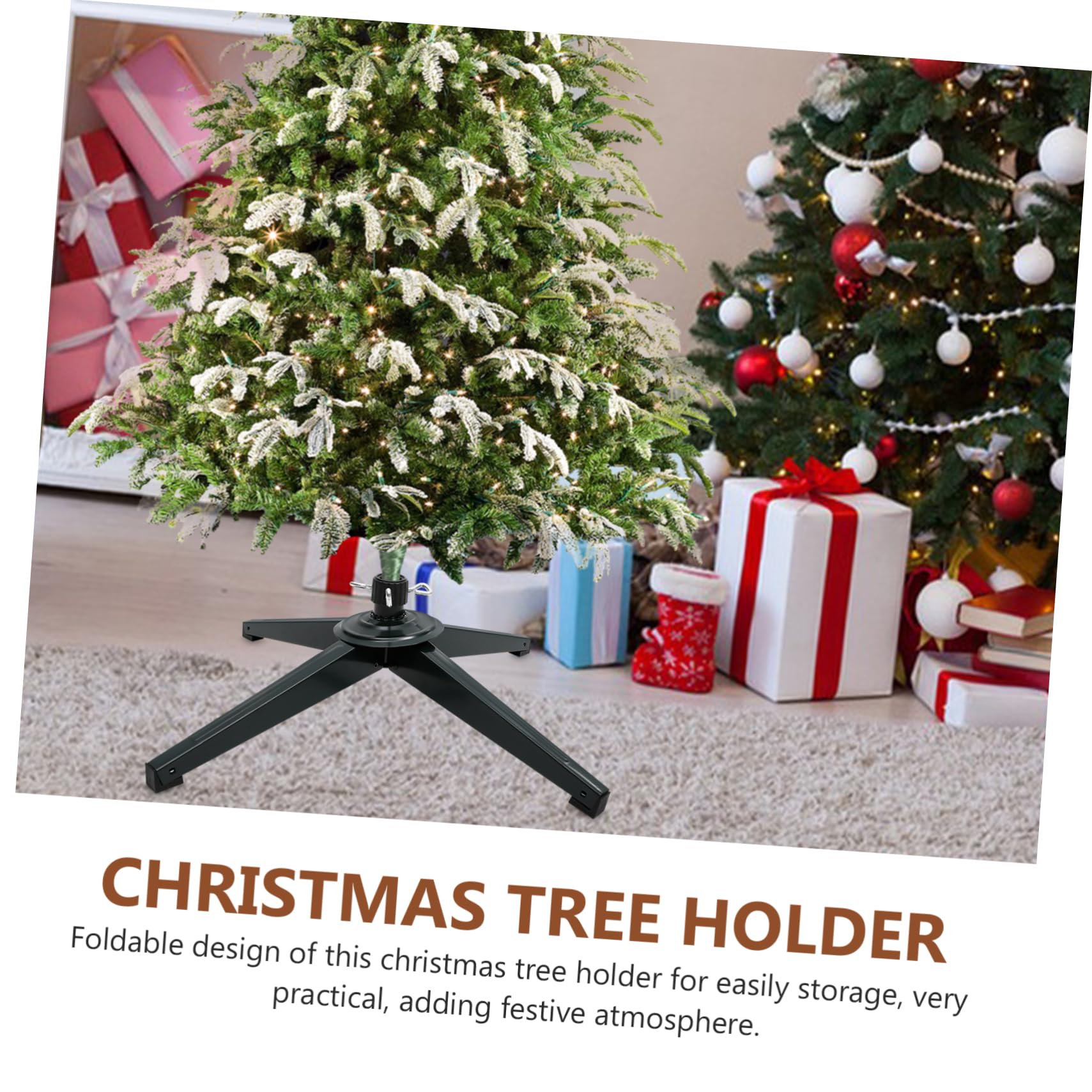 Anneome Soporte De Árbol De Navidad De Hierro Base para Árboles Artificiales Estabilidad para Decoraciones Navideñas