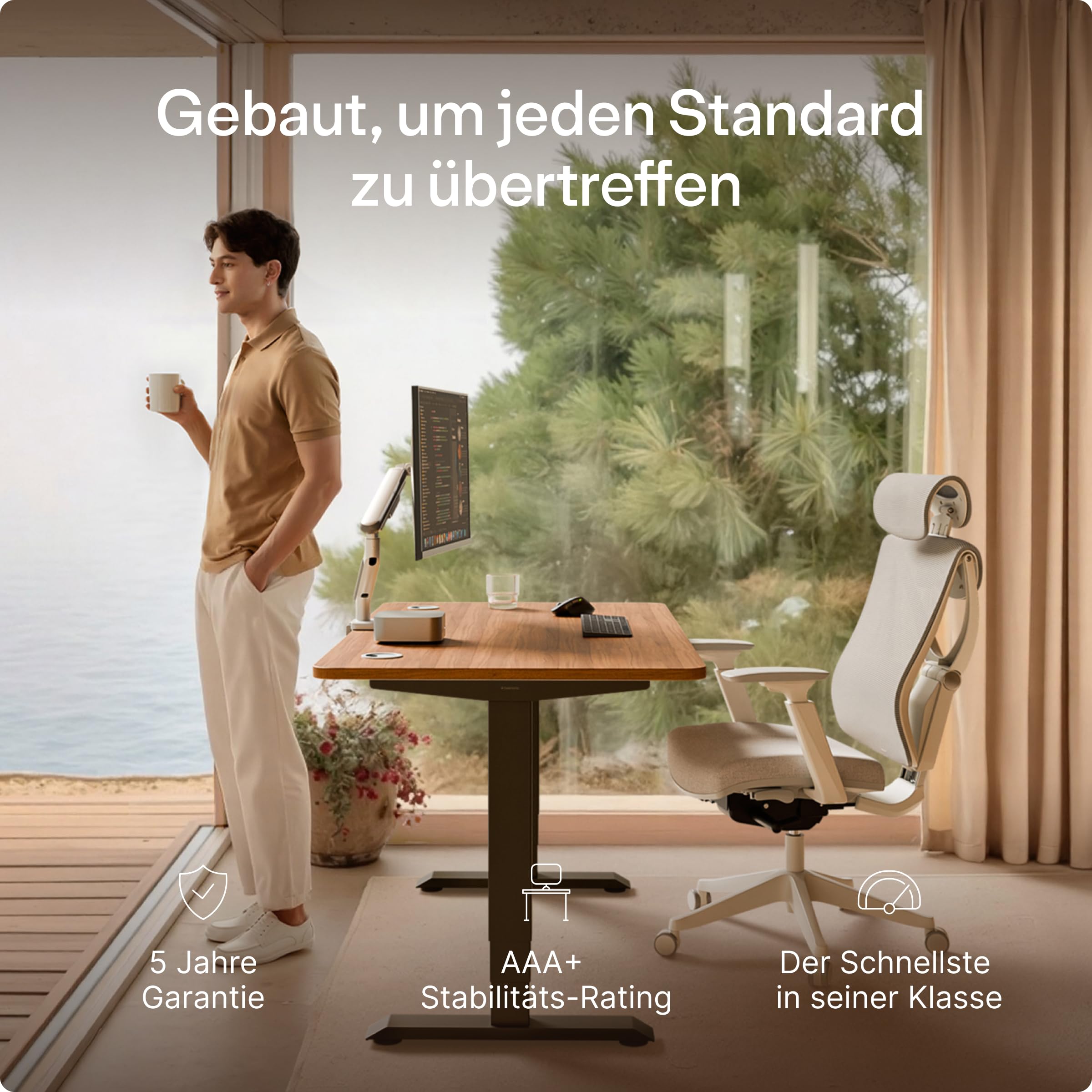 Desktronic HomePro Elektrobetätbare Schreibtisch - Test und Angebote - Dettaglio