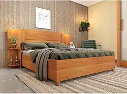 Cama Casal Monaco Com Cabeceira Extensivel E 2 Mesas De Cabeceiras Cinamomo