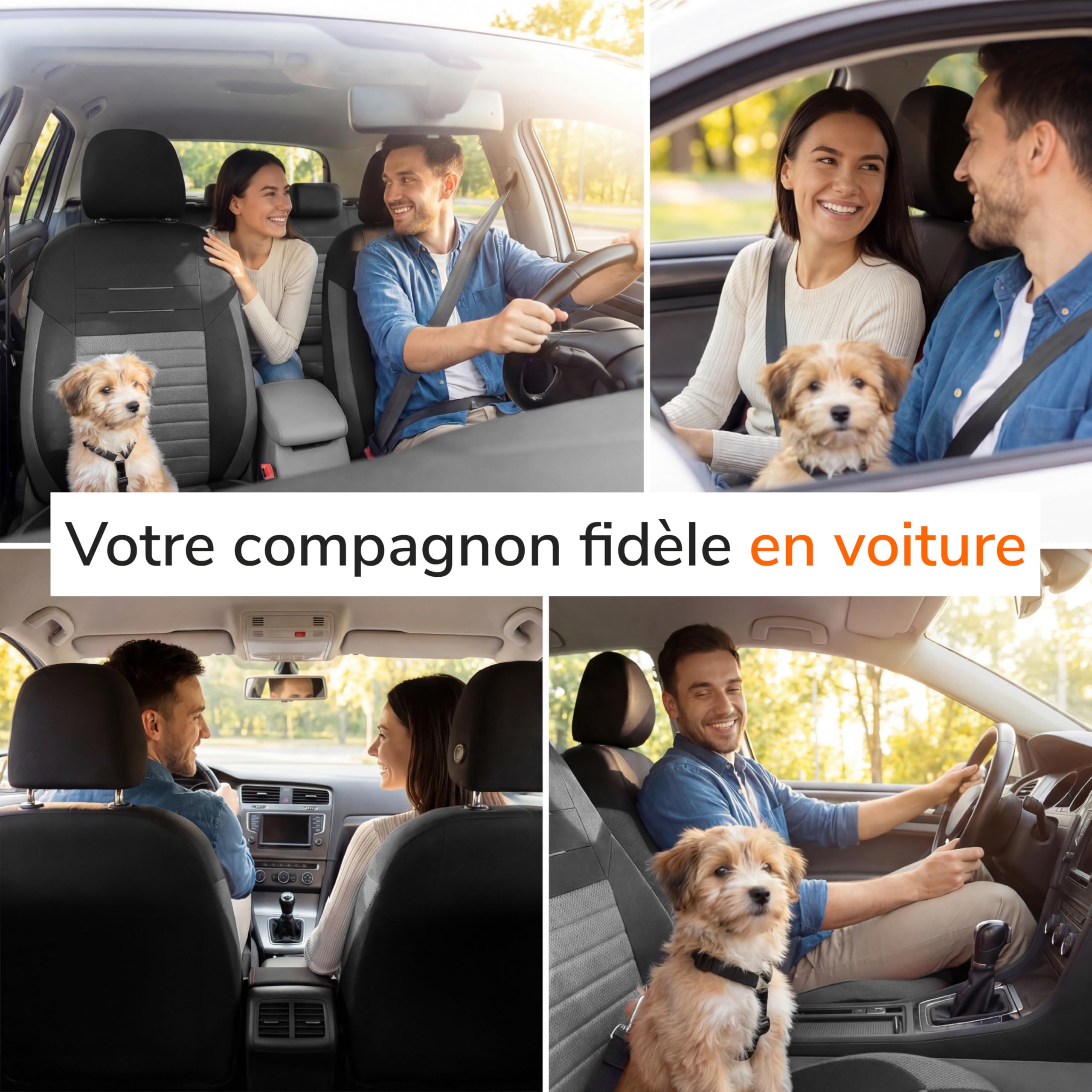 upgrade4cars Housses de Siège Avant Set Version 2026 Universel Accessoires