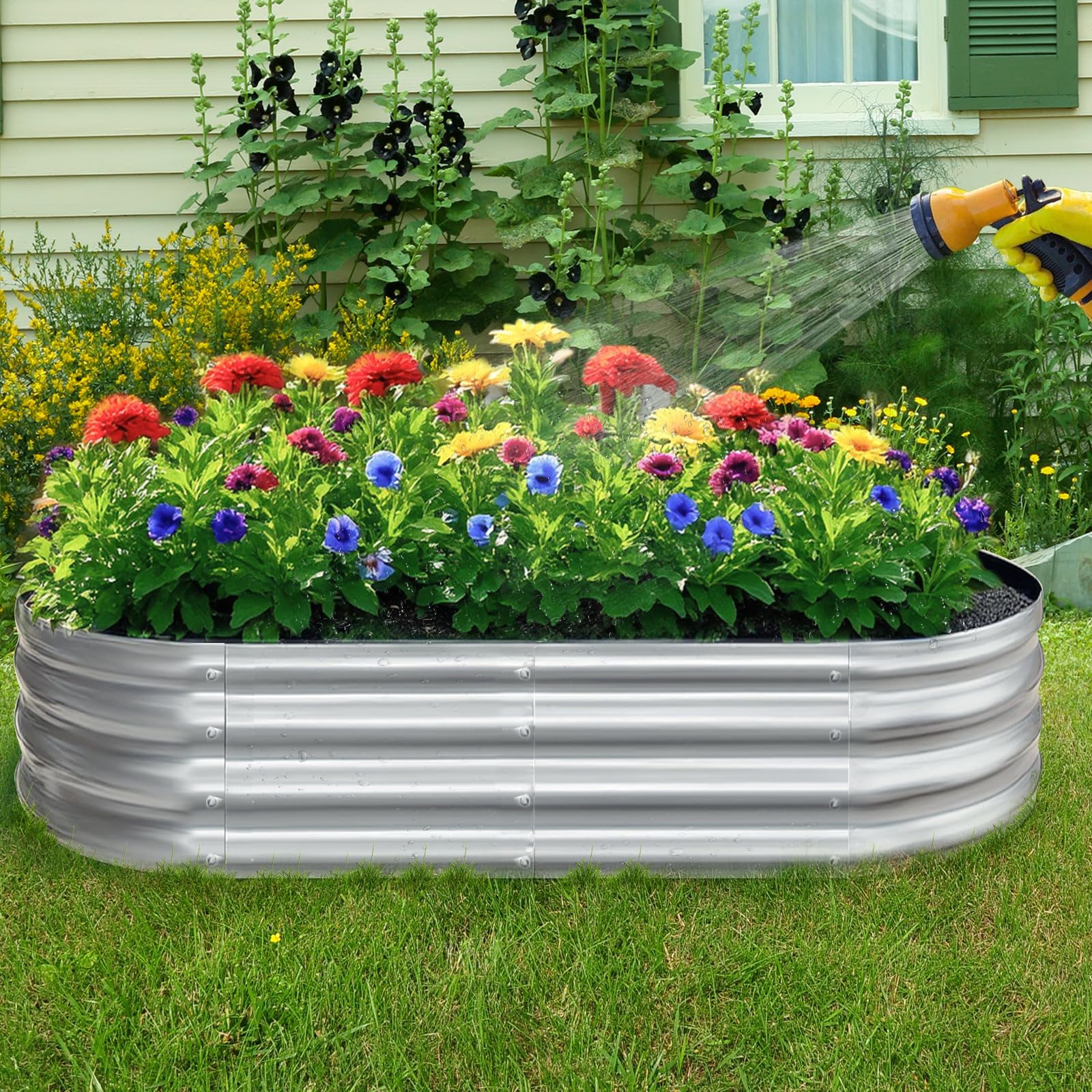 Galvanized Garden Bed Kit - Vegetable Planter -8