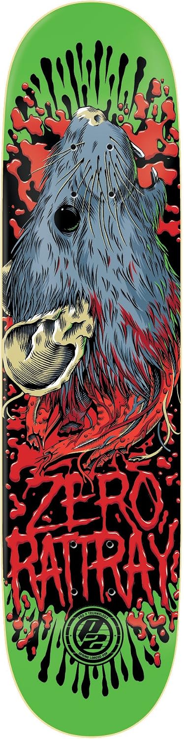 Amazon.com : Zero John Rattray Rat Race P2 Skateboard Skateboard Deck ...