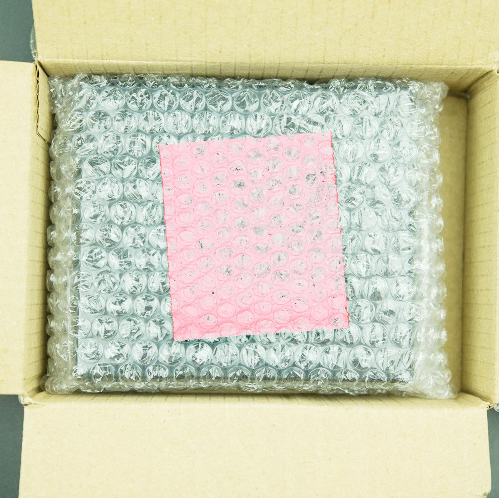 Vaguelly Luftpolsterbeutel 8x10cm Transparent 100 Stück Gepolstert Stoßdämpfend Versandverpackung für Umzug und Lagerung