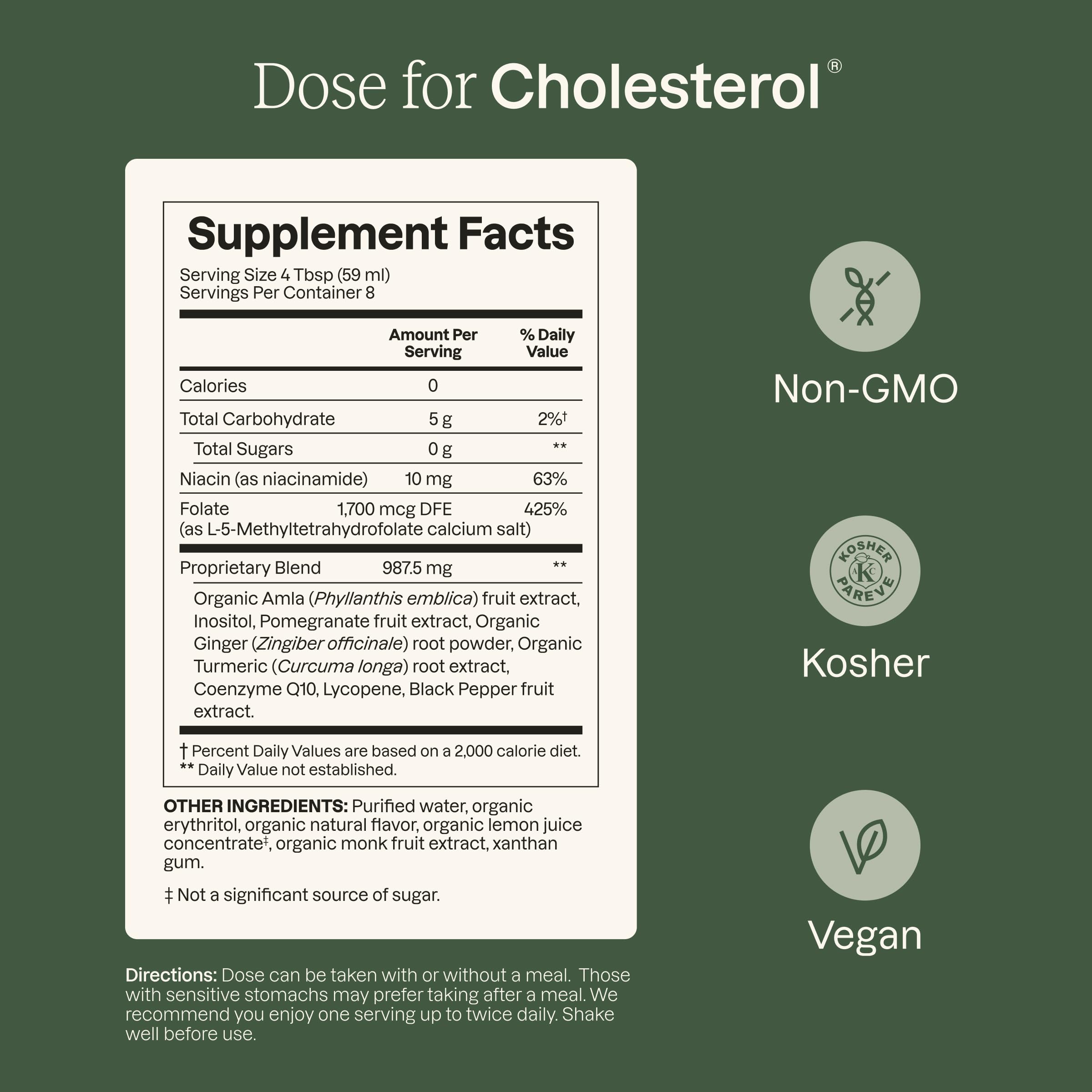 DOSE for Cholesterol Supplements, 16oz Bottle, 3 Pack — Amazon image 6