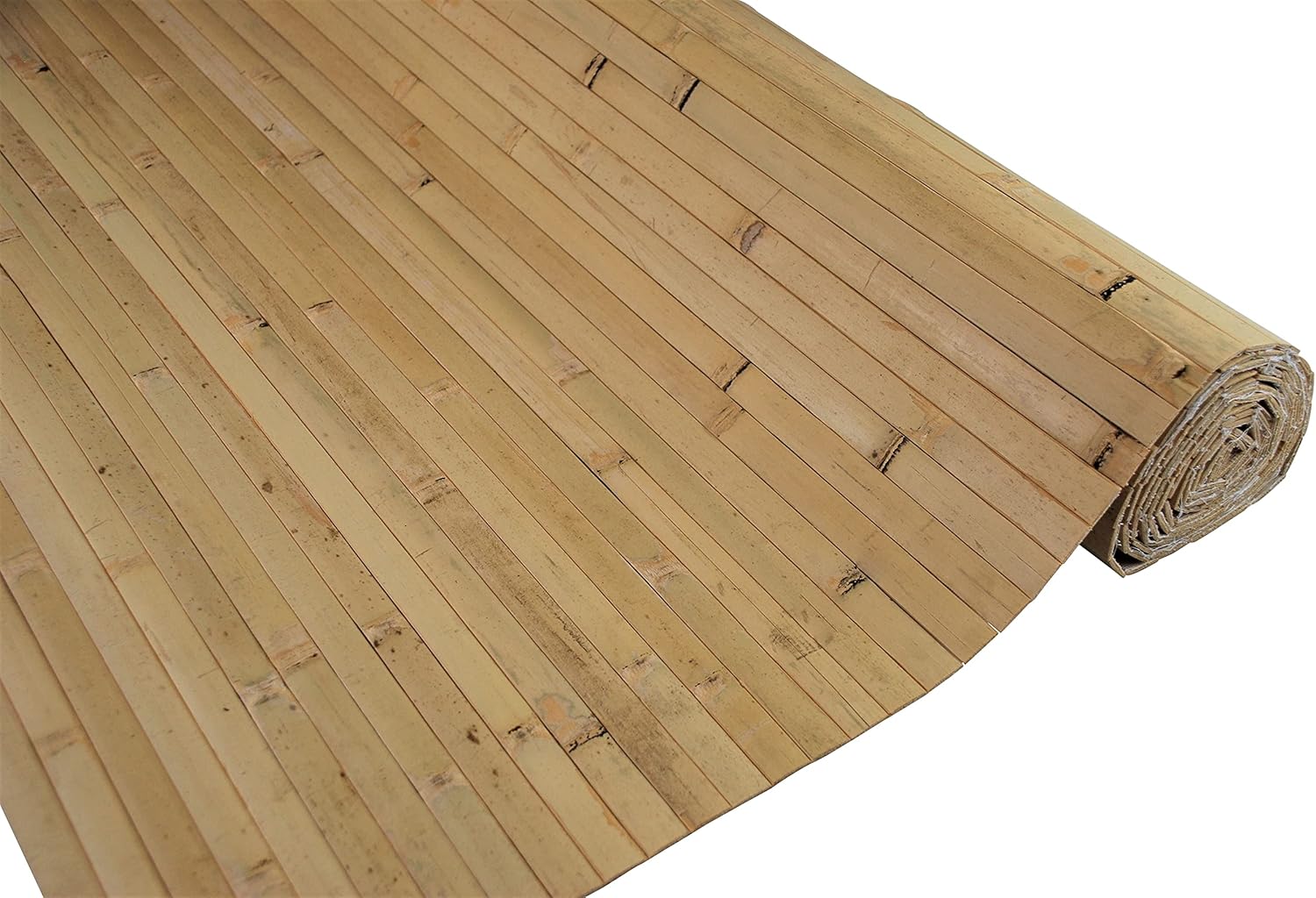 Natural Bamboo Paneling - Flexible Wall Cladding Panels for Living Room Decor, Ceiling Tiles, and Outdoor Kitchens - Renewable Resource, Home Decor, 32 sq ft Coverage, 4’x8’, Natural