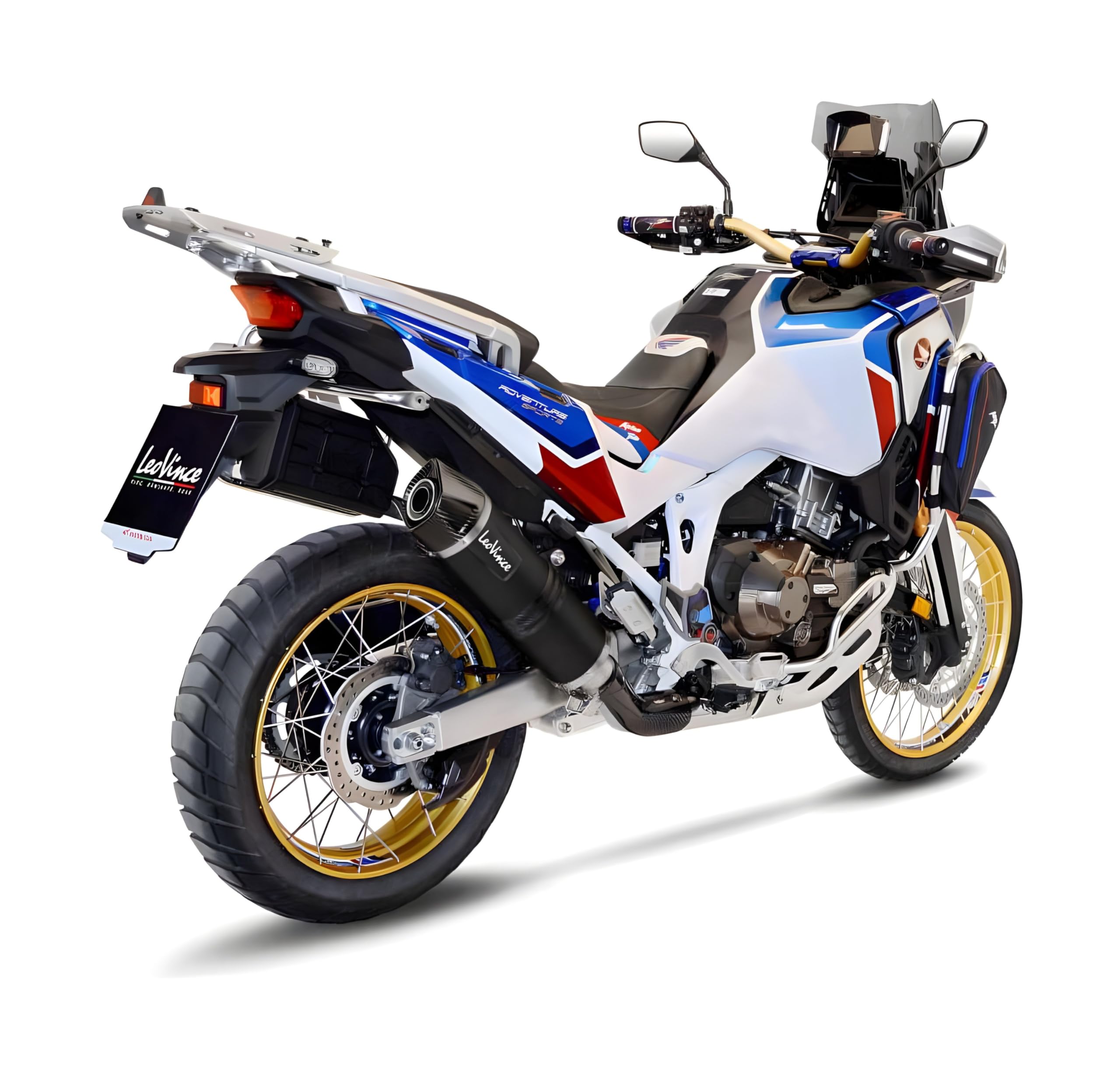 LeoVince Auspuff SLIP-ON SBK LV ONE EVO - Schwarz Edition Für Yamaha Ténéré 700