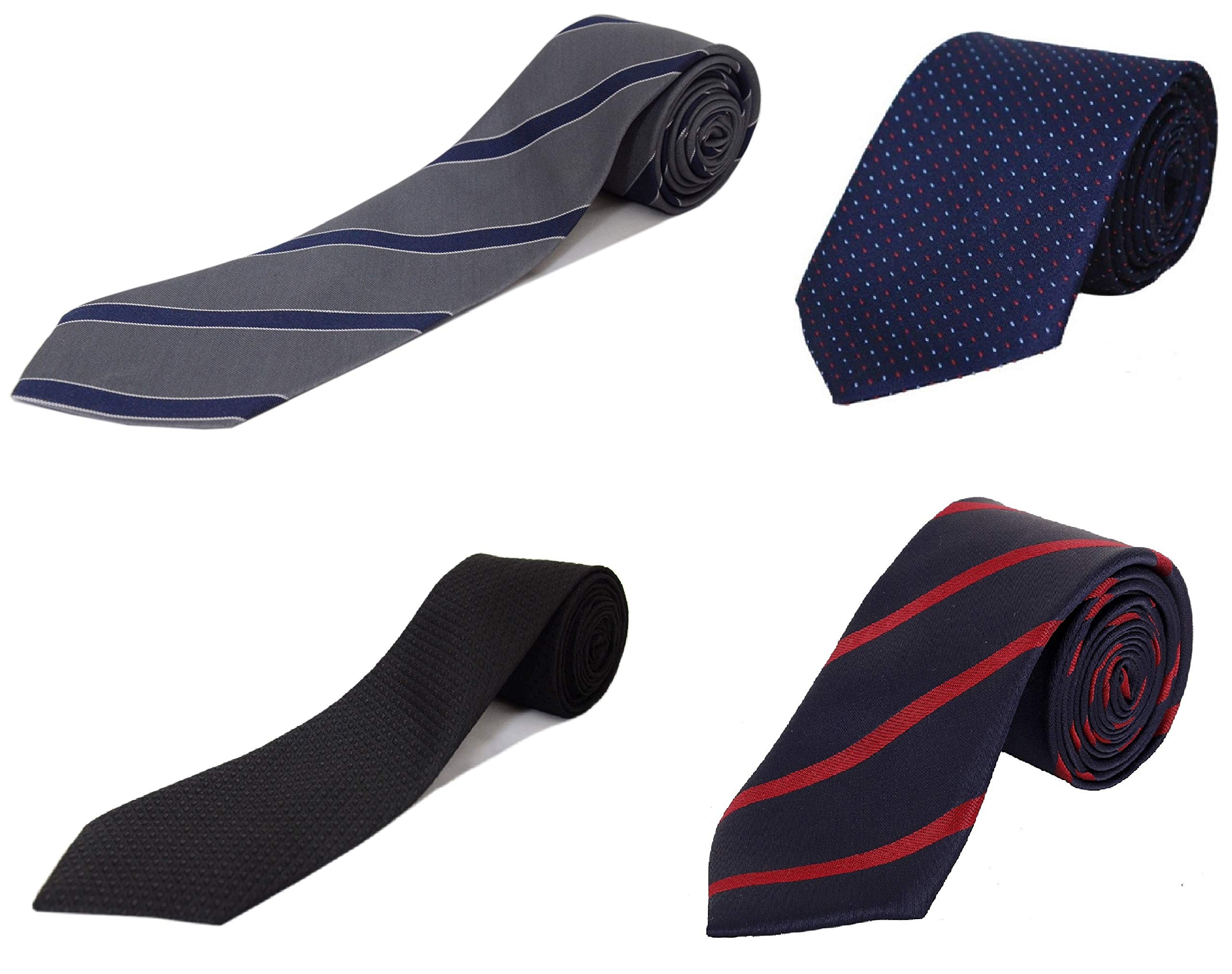 alcove...refine your image Alcove Pack Of 4 Designer Formal Tie For Men And Boys(2.75'' Broad)-picture-29