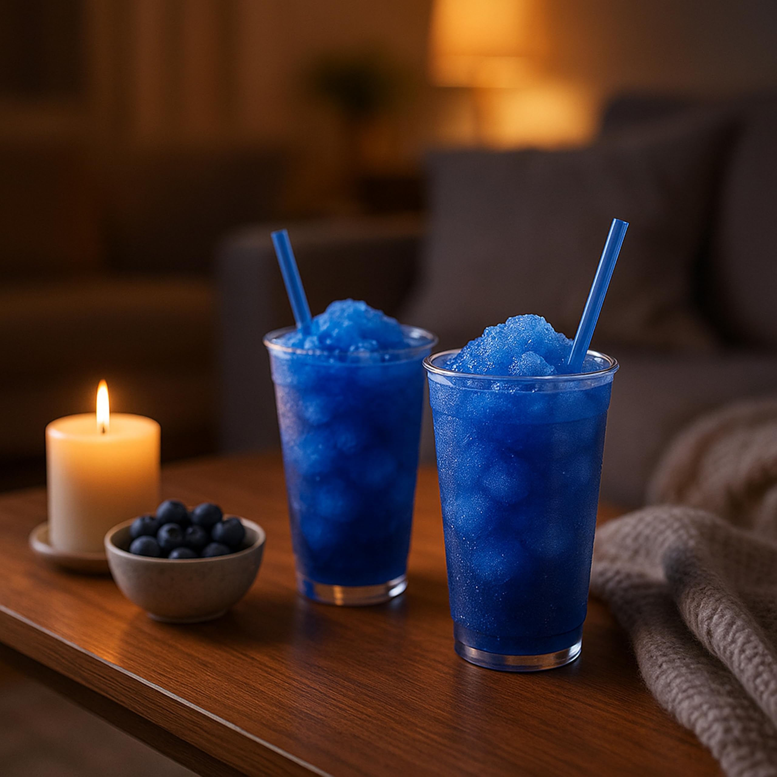 Bacchus Brew 4×0,75L (1:5) Slush Sirup für Ninja Slush Maschine – Slush Eis Sirup für Slush Eis Maschine – Slushy Sirup für Slushy Maker – Blaubeere & Erdbeere & Kirsche & Waldmeister Sirup