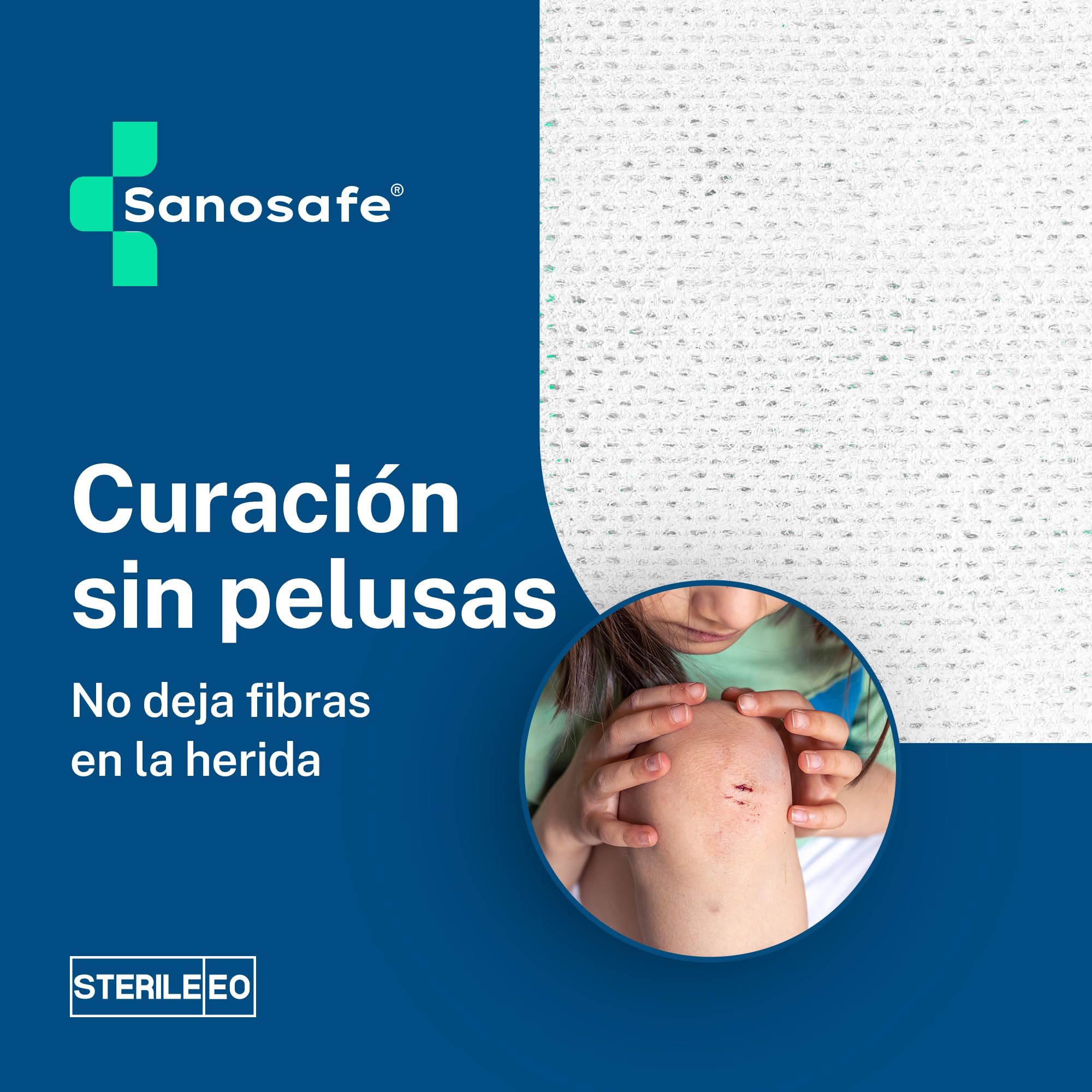 Gasas Estériles no tejidas 10x10 cm 100 unidades | Para el cuidado de heridas | Suaves, absorbentes y sin pelusa
