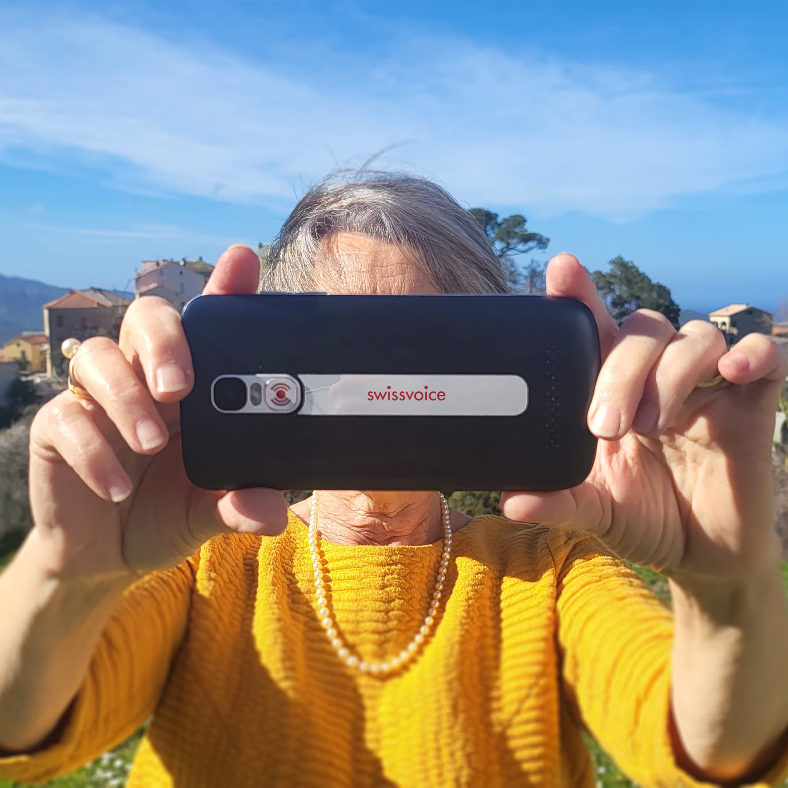 swissvoice S510-M 4G Smartphone para Personas Mayores con Cable de Carga magnético - Teléfono móvil de tecla Grande, fácil de Usar para Personas Mayores - Tecla SOS